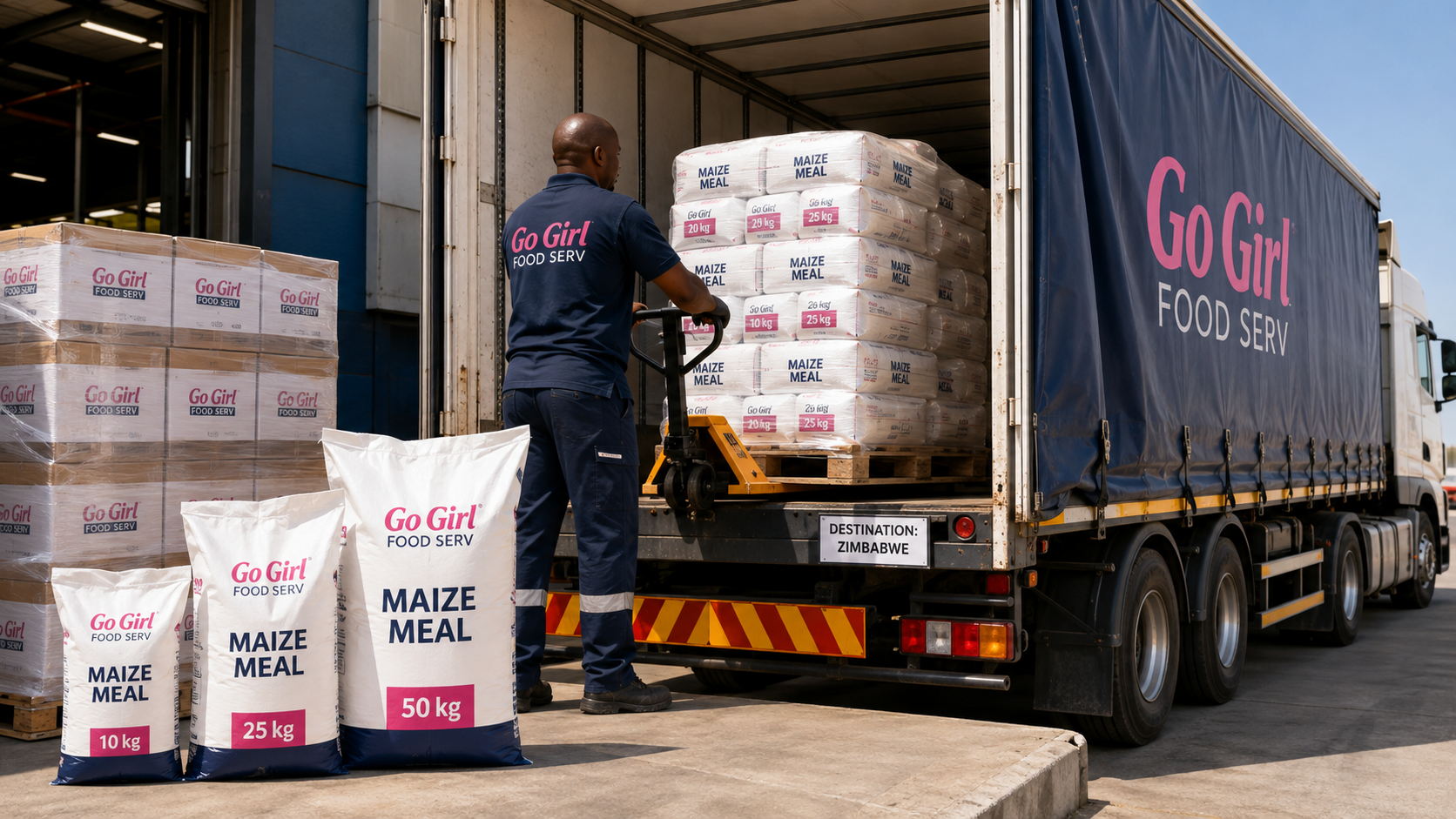 Bulk Maize Meal Delivery to Zimbabwe – Go Girl FoodServ