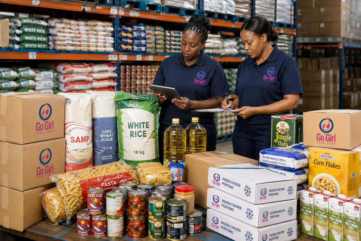 Bulk food supply and distribution from South Africa to Zimbabwe
