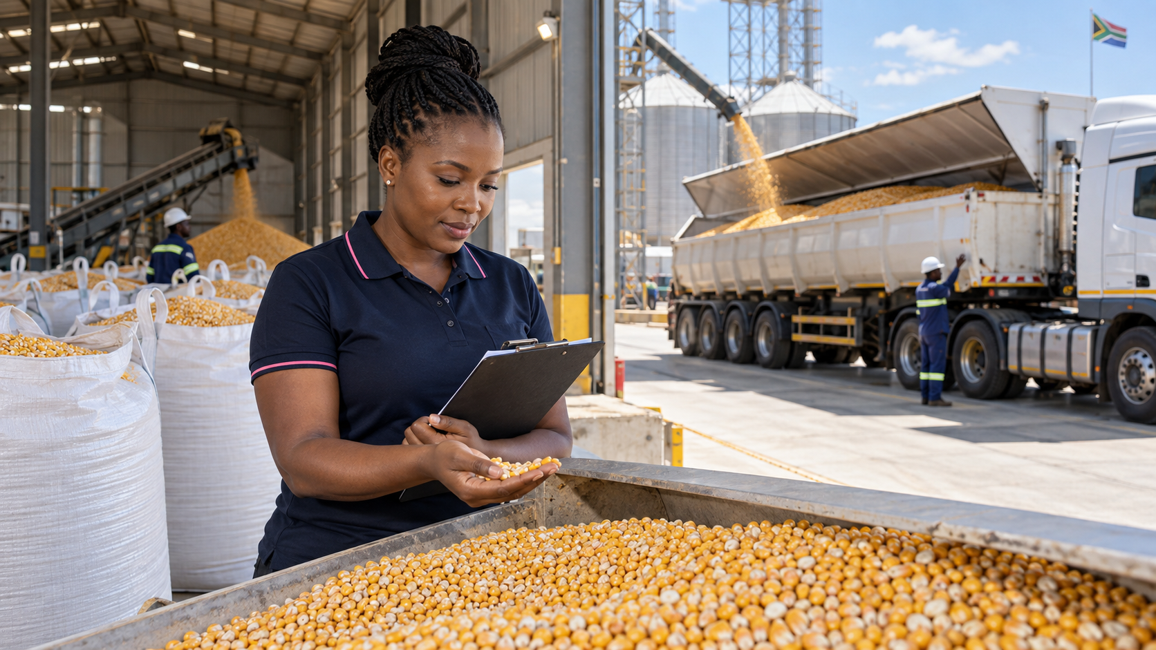 Bulk white and yellow maize grain supply arranged by Go Girl FoodServ